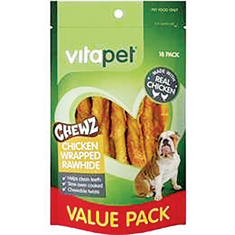 Chicken Wrap Rawhide Chews, 18pk