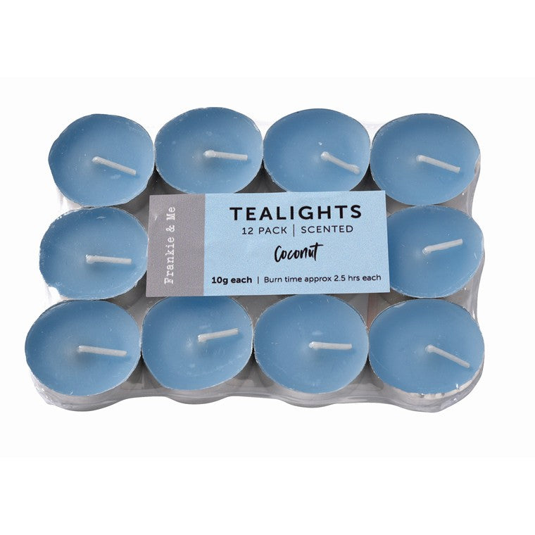 F&M Tealight Candles Coconut, 12pk