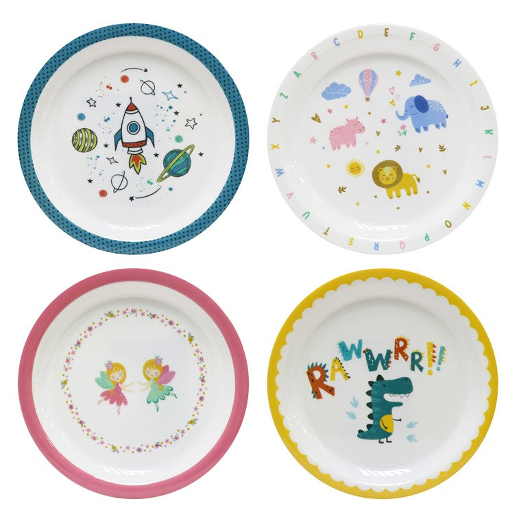 Melamine Kids Plate, Asstd