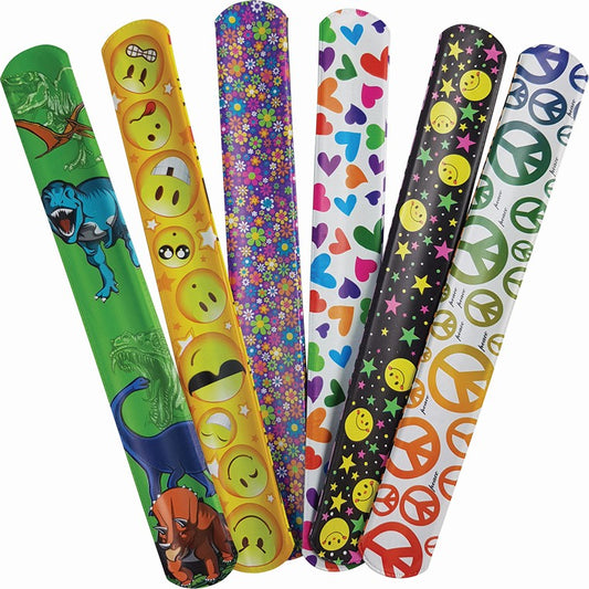 Party Favour Slap Bands, 6pc