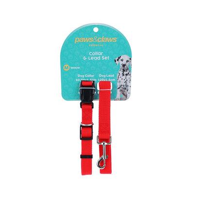 Collar & Lead Set, Medium, Asstd