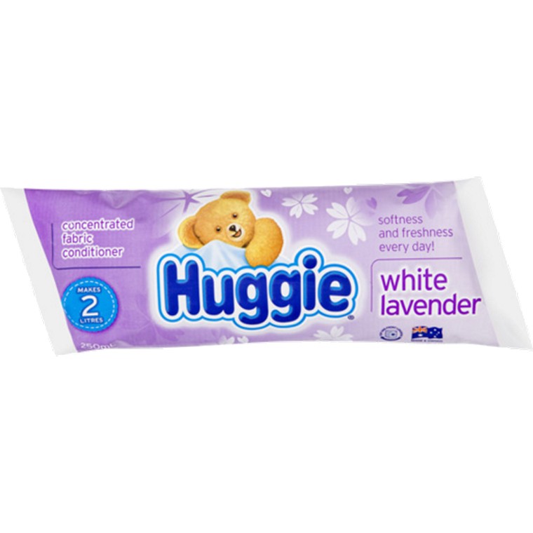 Huggie, White Lavender Fabric Softener, 250ml