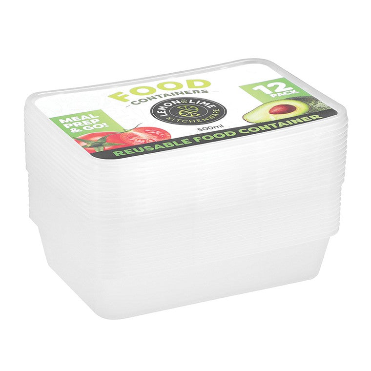 L&L Food Containers 500ml, 12pk