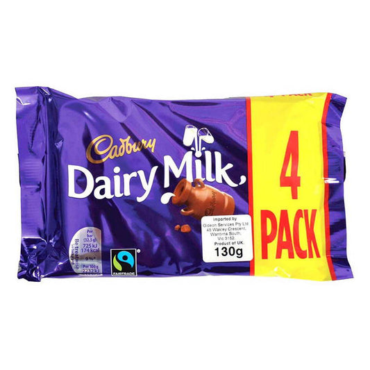 Cadbury Dairy Milk, 4pk