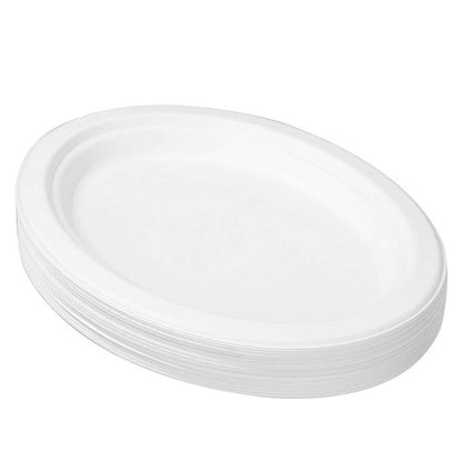 L&L Eco Oval Plate 26x20cm, 30pk