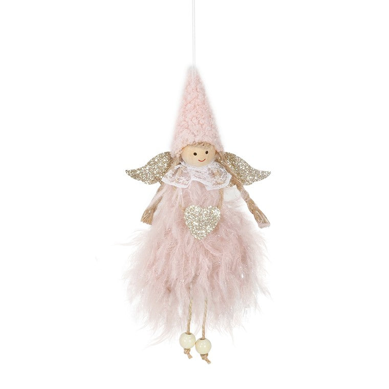 Hanging Fairy Fleecy Hat, 20cm, Asstd