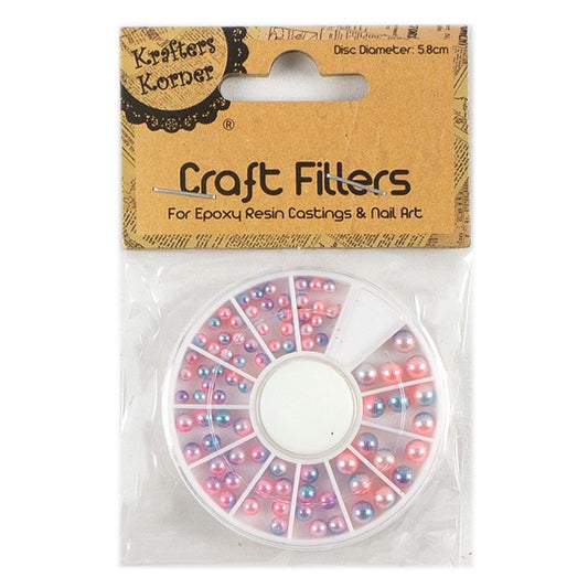 Craft Fillers, Pearls, 2 Asstd Colours