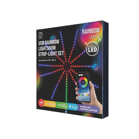 USB Rainbow Lightshow Strip-Light Set