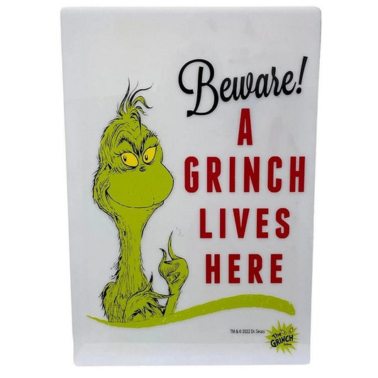 Grinch Lives Here Sign