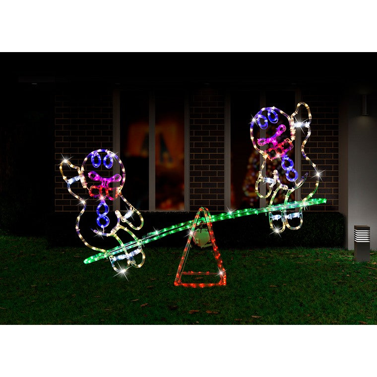 LED Gingerbread Seesaw