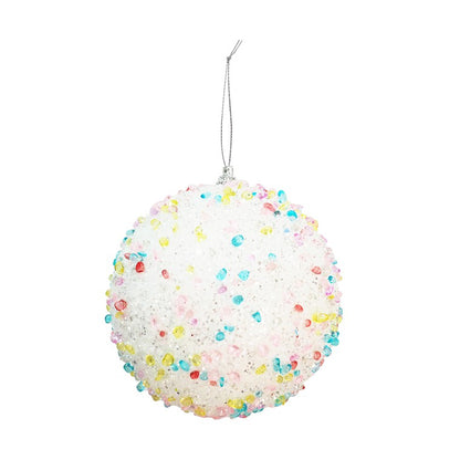 Confetti Sprinkles Bauble, 10cm, Asstd