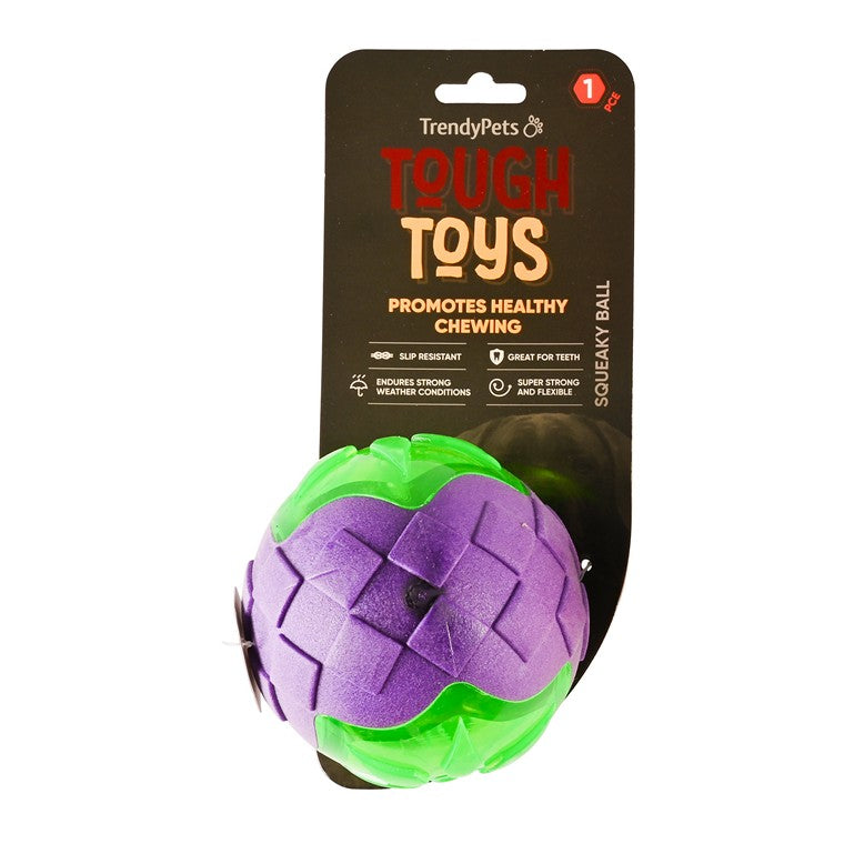 TPR Squeaky Ball Toy, 9cm, Asstd