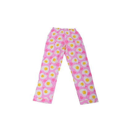 Flannel PJ Set, Sunny Side Up, Size 10