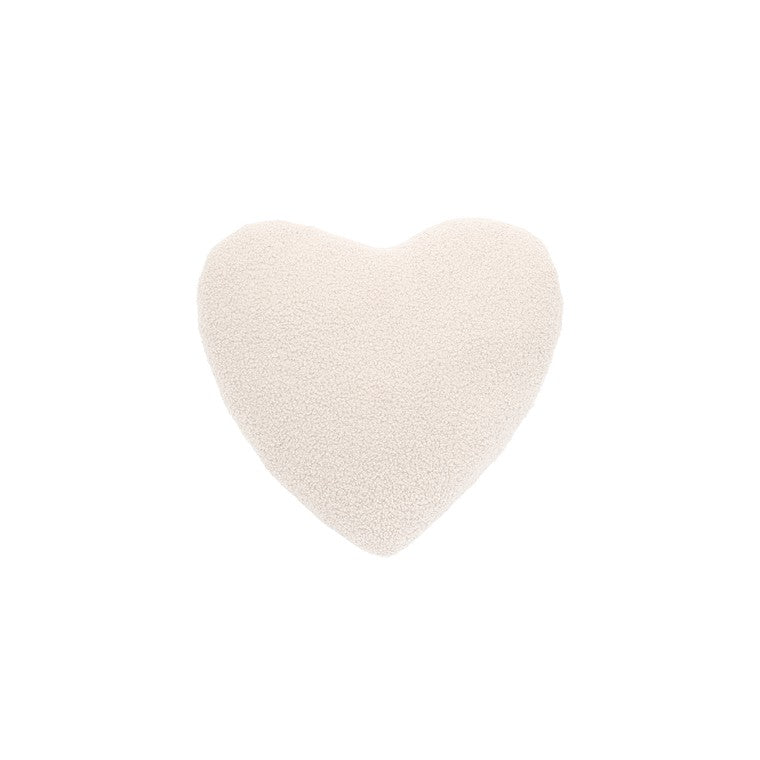 Boucle Heart Cushion, Asstd