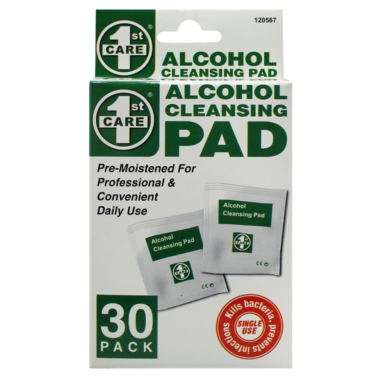 Alcohol Cleansing Wipes, 30pk