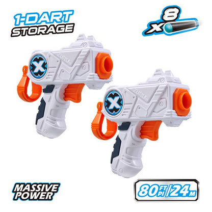 Zuru XSHOT Excel - Micro Twin Pk Dart Blasters inc 8 Darts