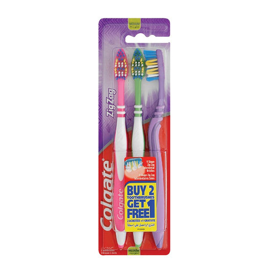 Colgate Zig Zag Toothbrush, 3pk