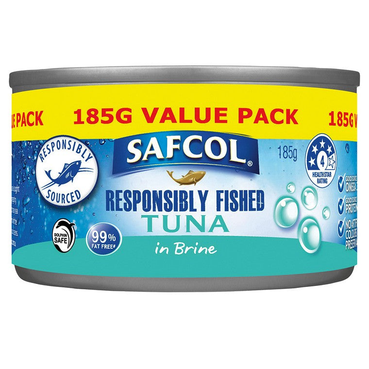 Safcol Tuna In Brine, 185gm