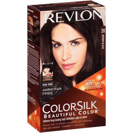 Revlon Hair Colour Silk, Brown Black