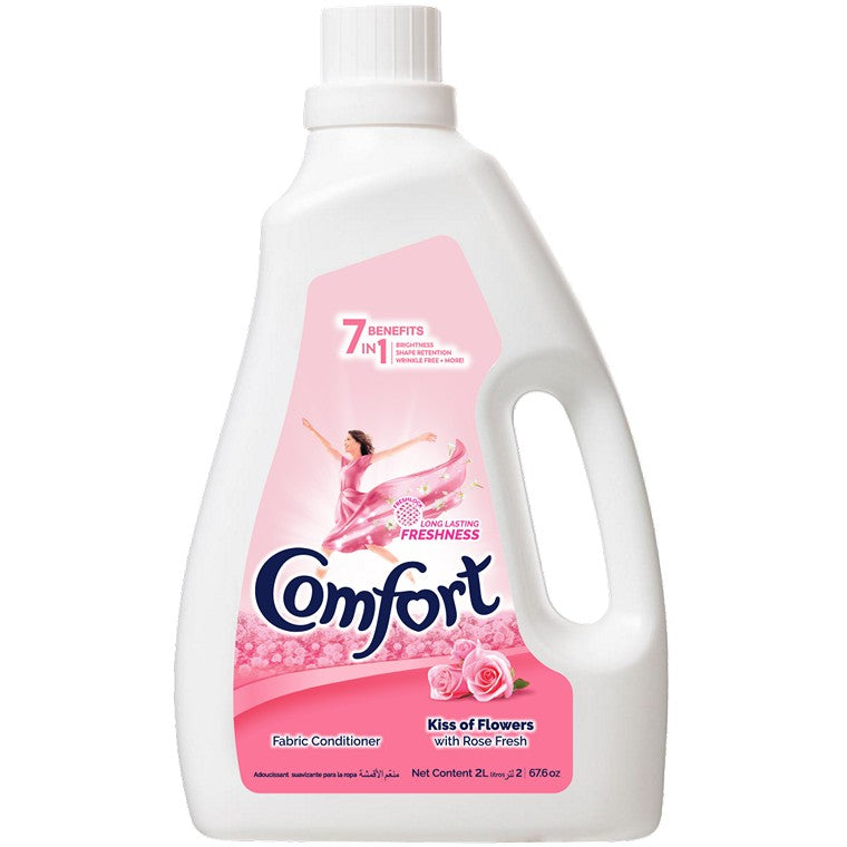 Comfort Fabric Conditioner, Kiss of Flowers w/ Rose Fresh, 2L