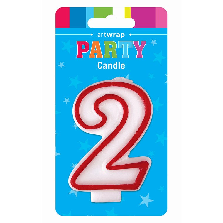 Number Candle, Red, 2