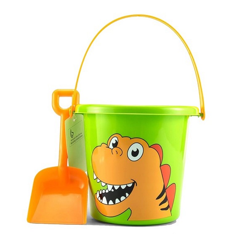 Animal Face Bucket & Spade Beach Set, Asstd