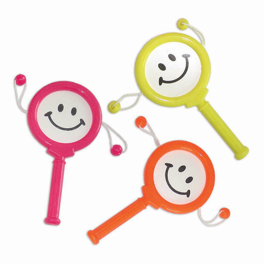 Party Favour Smiley Rattle, 3pk