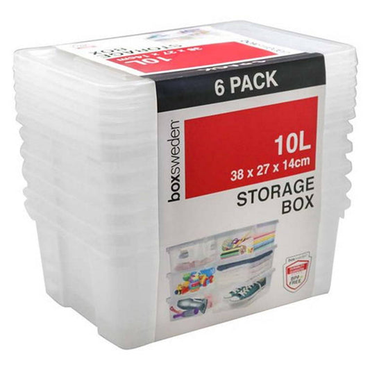 Storage Box, 10L, 6pk