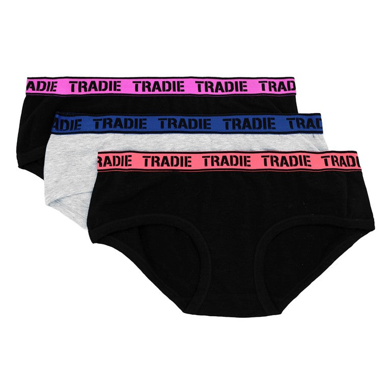 Tradie Lady, Boyleg Focus, 3pk, Size 12