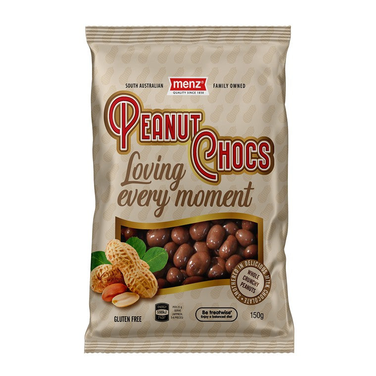 Menz Peanuts Choc, 150gm