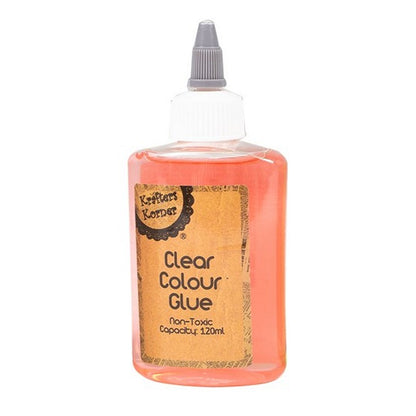 Clear Coloured Glue, 5 Asstd Colours