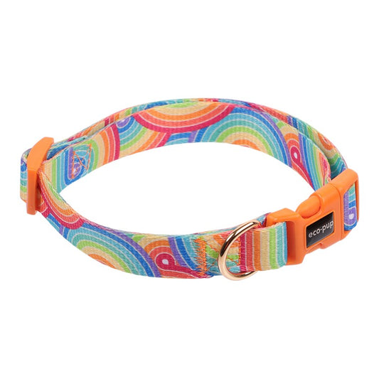 Pet Collar, Rainbow, Medium