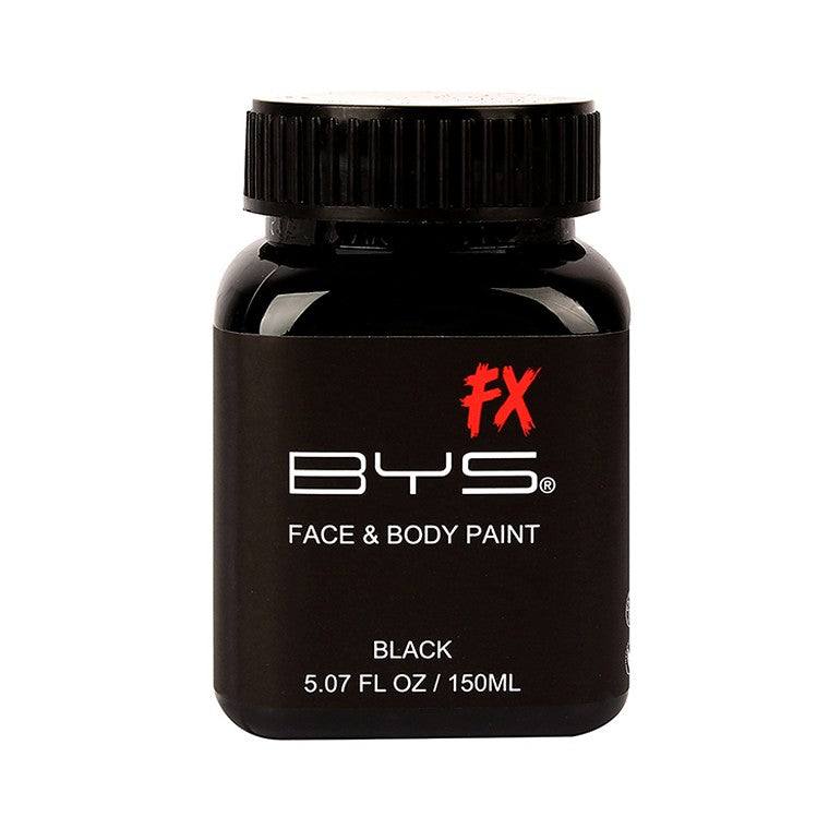 BYS Fx Face & Body Paint Tub, 150ml, Black