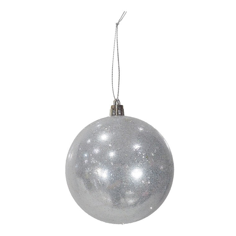 Metallic Glossy Bauble, 8cm, Asstd