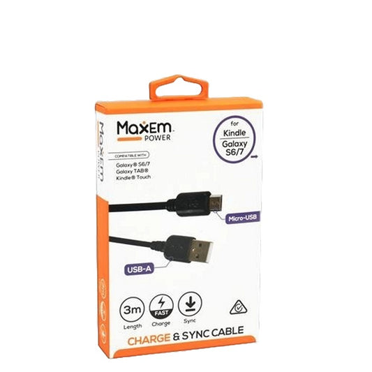 Maxem Cable USB to Micro USB, 3m