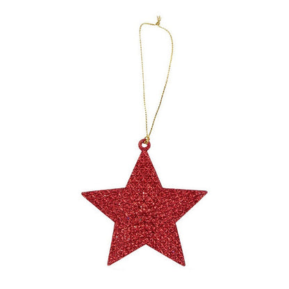 Hanging Glitter Star, Asstd