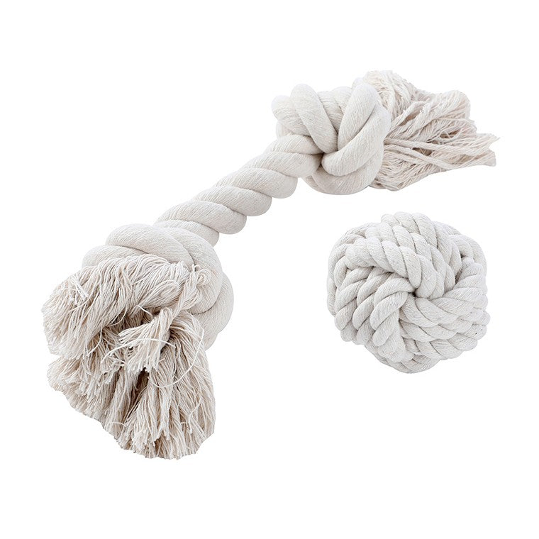 Eco Rope Dog Toy Knotted Ball, 7.5cm