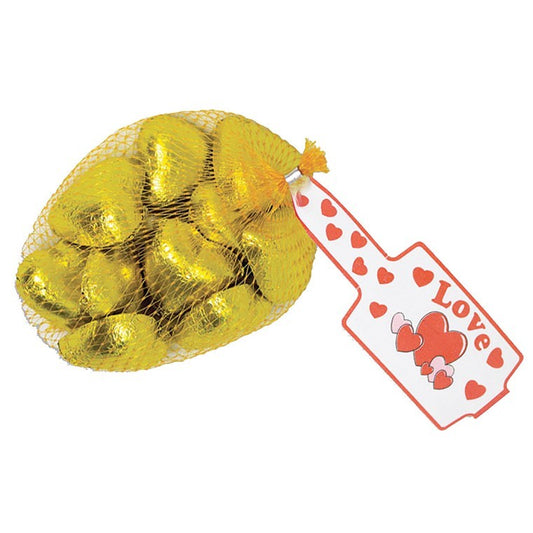 Gold Chocolate Hearts, 63g