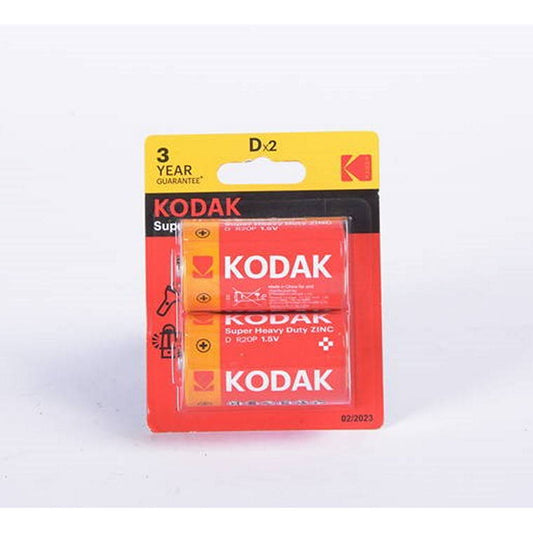 Kodak Battery, D Size, 2pk, Extra Heavy Duty