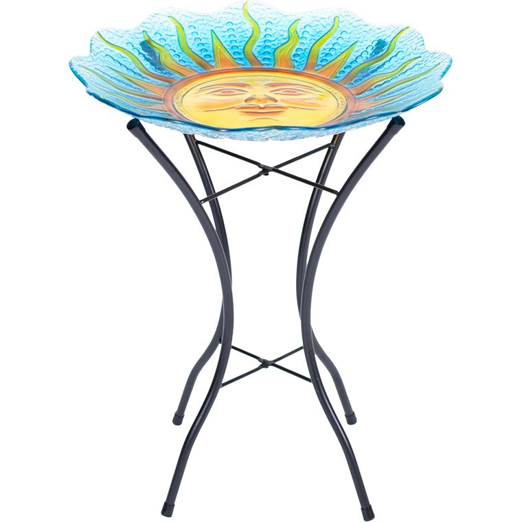 Sunface Bird Bath, Asstd