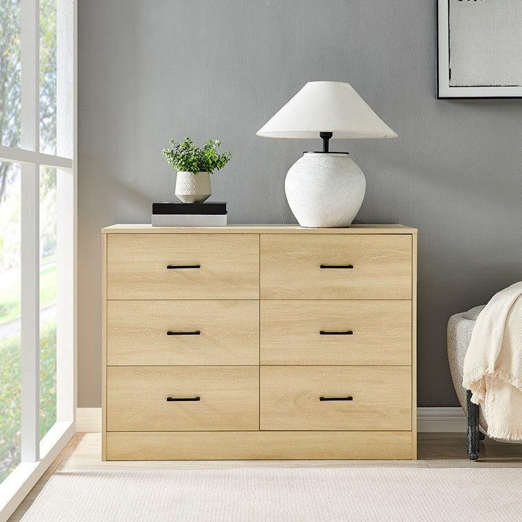 Chest of 6 Drawer, Oak