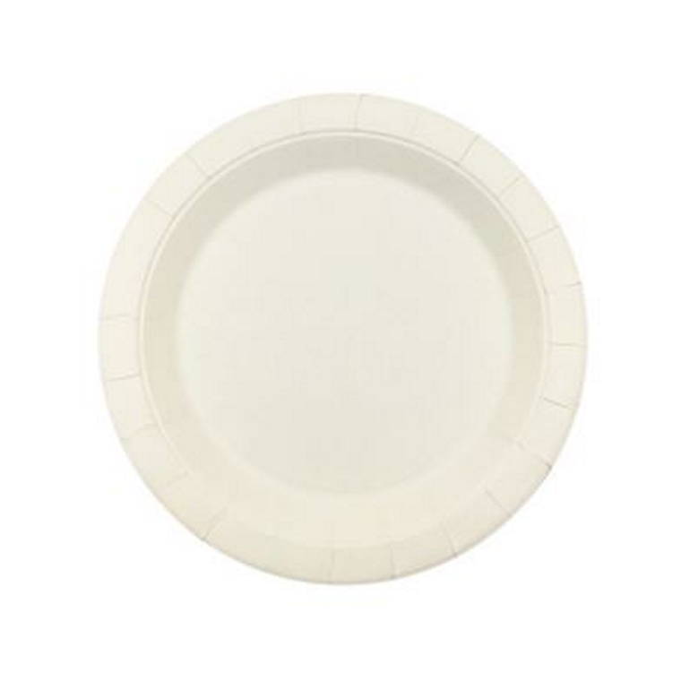 Earth Hd Paper Side Plate, White, 50pk, 18cm