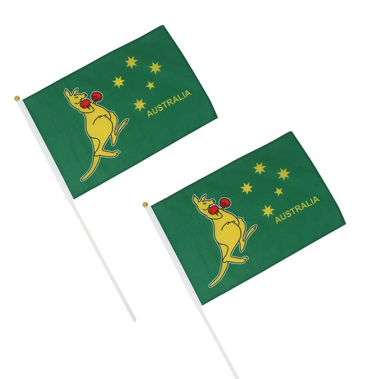 Boxing Kangaroo Flag, 2pk