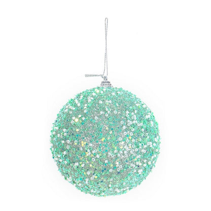 Candyland Snow Bauble, 10cm, Asstd