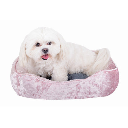 Velvet Rectangle Pet Bed, Asstd