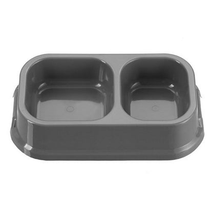 Pet Essentials Dual Pet Bowl, Small, 3 Asstd Colours