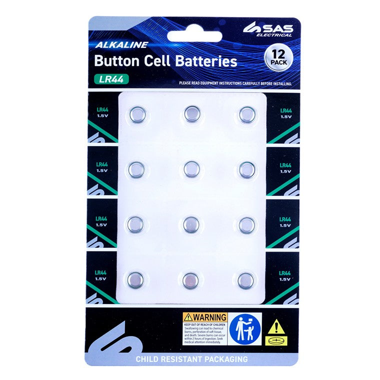 Button Cell Batteries, 12pk