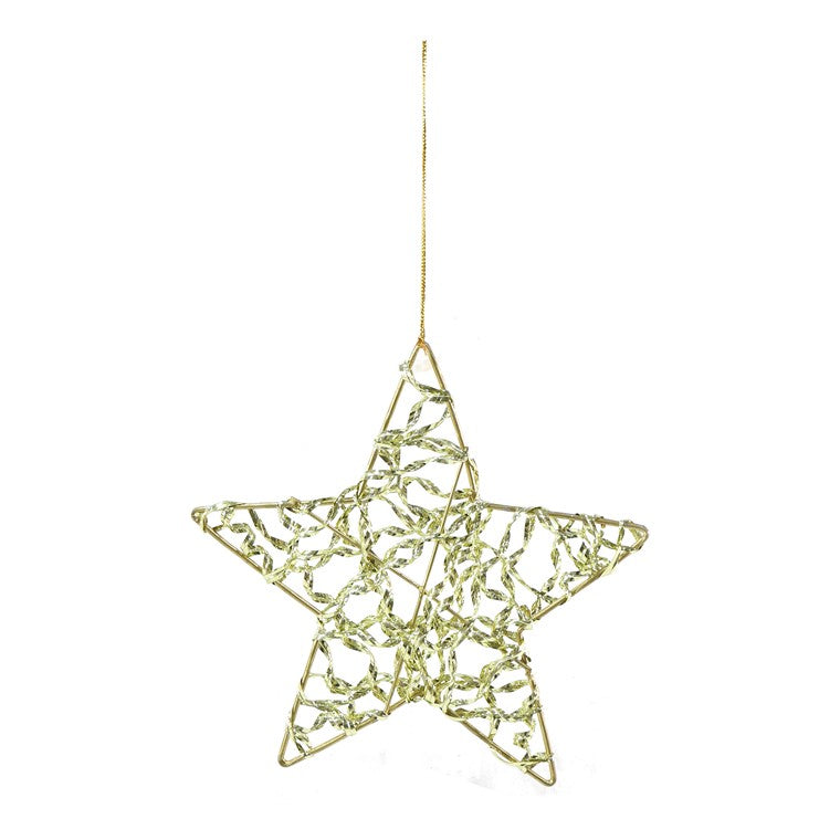 Hanging Metallic Star, 15cm, Asstd