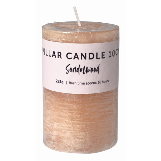 F&M Pillar Candle Sandalwood, 10cm