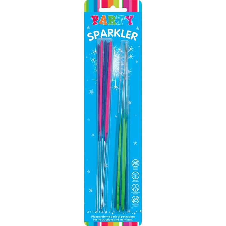 20cm Sparklers, Mixed Colours, 12pk